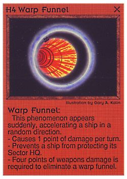 Need: 0    Want: 0    Have: 59 (+146)    Will Trade: 55    In Storage: 52              H4 ‑ Warp Funnel  Set: PE  Rarity: U1    Artist: Gary A. Kalin    