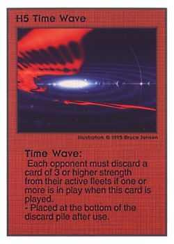 Need: 0    Want: 0    Have: 110    Will Trade: 102    In Storage: 52              H5 ‑ Time Wave  Set: TG  Rarity: U1    Artist: Bruce Jensen    