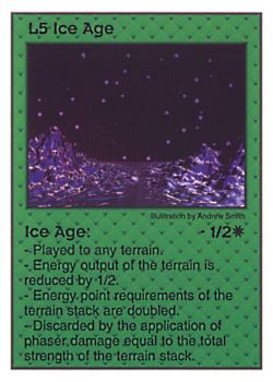 Need: 0    Want: 0    Have: 41    Will Trade: 33    In Storage: 26              L5 ‑ Ice Age  Set: Pir  Rarity: U1    Artist: Andrew Smith    