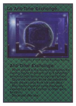 Need: 0    Want: 0    Have: 176    Will Trade: 170    In Storage: 52              L6 ‑ Anti‑Time Exchange  Set: TG  Rarity: R2    Artist: Mitchell Davidson Bentley    