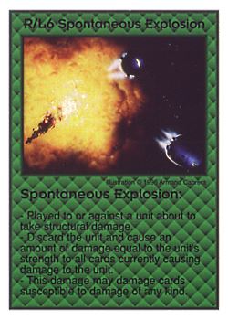 Need: 0    Want: 9    Have: 4    Will Trade: 0    In Storage: 0              R/L6 ‑ Spontaneous Explosion  Set: GI  Rarity: U1    Artist: Armand Cabrera    