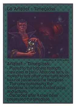 Need: 0    Want: 0    Have: 32    Will Trade: 28    In Storage: 18              L8 ‑ Artifact ‑ Timeglass  Set: TG  Rarity: V1    Artist: Lubov    