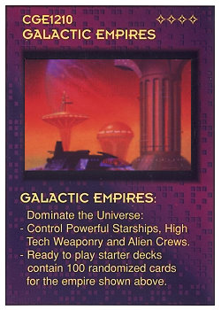 Need: 0    Want: 0    Have: -1    Will Trade: 0    In Storage: 0              Galactic Invaders Starter: Zedan (Series X)  Set: GI      Artist: Alan Gutierrez    