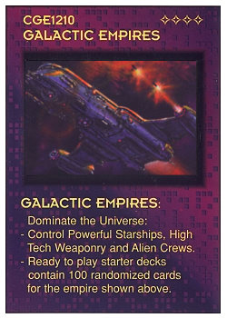 Need: 0    Want: 0    Have: -1    Will Trade: 0    In Storage: 0              Universe Edition Starter: Clydon (Series U)  Set: UE      Artist: Douglas Chaffee    