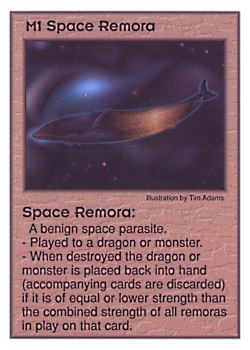 Need: 3    Want: 4    Have: 6    Will Trade: 0    In Storage: 0              M1 ‑ Space Remora  Set: AT  Rarity: U1    Artist: Tim Adams    
