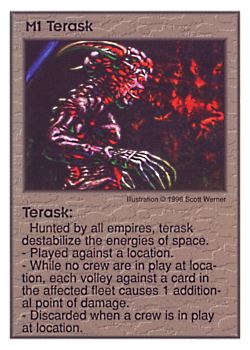 Need: 0    Want: 3    Have: 10    Will Trade: 0    In Storage: 1              M1 ‑ Terask  Set: Per  Rarity: U1    Artist: Scott Werner    