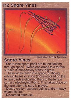 Need: 0    Want: 0    Have: 37 (+295)    Will Trade: 33    In Storage: 30              M2 ‑ Snare Vines  Set: PE  Rarity: U1    Artist: April Lee    