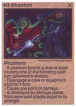 Need: 0    Want: 0    Have: 19    Will Trade: 11    In Storage: 6              M3 ‑ Phantom  Set: NE  Rarity: U1    Artist: Ben Peck    