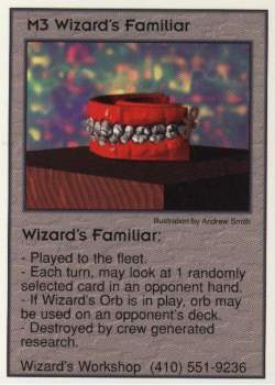 Need: 1    Want: 12    Have: 0    Will Trade: 0    In Storage: 0              M3 ‑ Wizard's Familiar  Set: Pro5  Rarity: Pro5    Artist: Andrew Smith    