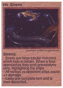 Need: 0    Want: 0    Have: 61    Will Trade: 53    In Storage: 48              M4 ‑ Sirens  Set: PE  Rarity: U1    Artist: Douglas Shuler    