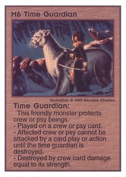 Need: 0    Want: 0    Have: 165    Will Trade: 159    In Storage: 50              M6 ‑ Time Guardian  Set: TG  Rarity: R2    Artist: Douglas Chaffee    