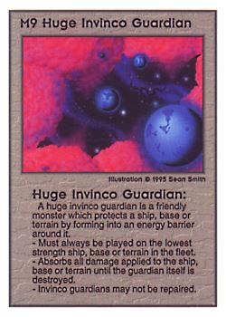 Need: 0    Want: 0    Have: 32 (+16)    Will Trade: 30    In Storage: 24              M9 ‑ Huge Invinco Guardian  Set: PoM  Rarity: V1    Artist: Sean Smith    