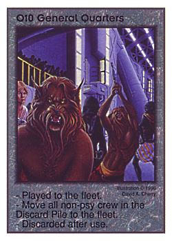 Need: 1    Want: 1    Have: 2    Will Trade: 0    In Storage: 0              O10 ‑ General Quarters  Set: Pir  Rarity: E1    Artist: David A. Cherry    