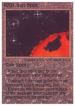 Need: 0    Want: 0    Have: 53 (+141)    Will Trade: 49    In Storage: 44              R/O1 ‑ Sun Spot  Set: PE  Rarity: U1    Artist: Ne'Ne Tina A. Thomas    