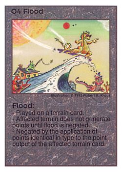 Need: 0    Want: 0    Have: 280 (+181)    Will Trade: 276    In Storage: 50              O4 ‑ Flood  Set: UE  Rarity: C1    Artist: Robert A. Kraus    