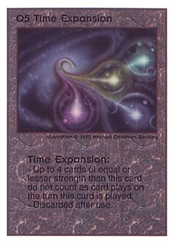 Need: 0    Want: 0    Have: 120    Will Trade: 112    In Storage: 51              O5 ‑ Time Expansion  Set: TG  Rarity: U1    Artist: Mitchell Davidson Bentley    