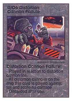 Need: 0    Want: 2    Have: 11    Will Trade: 0    In Storage: 2              R/O6 ‑ Distortion Cannon Failure  Set: AT  Rarity: R1    Artist: Darryl Elliott*    