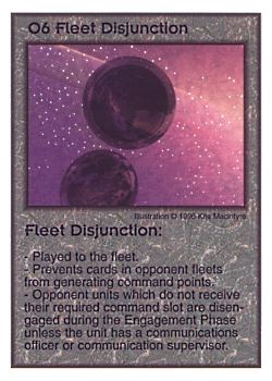 Need: 2    Want: 9    Have: 2    Will Trade: 0    In Storage: 0              O6 ‑ Fleet Disjunction  Set: AF  Rarity: V3    Artist: Kris Macintyre    