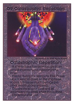 Need: 0    Want: 0    Have: 34    Will Trade: 30    In Storage: 20              O9 ‑ Catastrophic Repetition  Set: TG  Rarity: V1    Artist: Mark Poole    