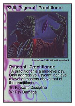 Need: 0    Want: 0    Have: 135    Will Trade: 127    In Storage: 44              P3 ‑ Psycanti Practitioner  Set: PoM  Rarity: U1    Artist: Ron Rousselle II    