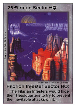 Need: 0    Want: 0    Have: -1    Will Trade: 0    In Storage: 0              HQ25 ‑ Filarian Infester Sector HQ  Set: Pro8  Rarity: Pro8    Artist: Alan Gutierrez    