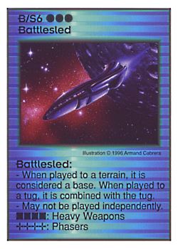 Need: 0    Want: 0    Have: 7    Will Trade: 1    In Storage: 0              B/S6 ‑ Battlesled  Set: Per  Rarity: V1    Artist: Armand Cabrera    