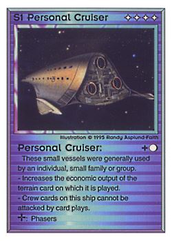 Need: 0    Want: 0    Have: 137    Will Trade: 129    In Storage: 50              S1 ‑ Personal Cruiser  Set: PoM  Rarity: U1    Artist: Randy Asplund‑Faith    