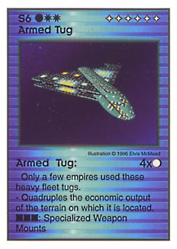 Need: 0    Want: 8    Have: 5    Will Trade: 0    In Storage: 0              S6 ‑ Armed Tug  Set: AF  Rarity: R1    Artist: Elvis McMaad    