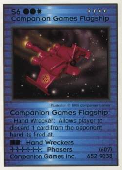 Need: 1    Want: 12    Have: 0    Will Trade: 0    In Storage: 1              S6 ‑ Companion Games Flagship  Set: Pro2  Rarity: Pro2    Artist: Companion Games    