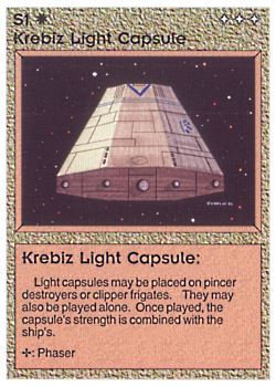 Need: 0    Want: 0    Have: 71 (+6)    Will Trade: 67    In Storage: 64              S1 ‑ Krebiz Light Capsule  Set: BE  Rarity: VC1    Artist: Gary A. Kalin    