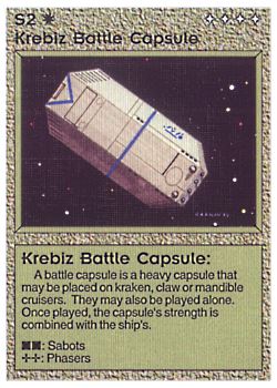 Need: 1    Want: 0    Have: 0 (+68)    Will Trade: 0    In Storage: 0              S2 ‑ Krebiz Battle Capsule  Set: AL  Rarity: U2    Artist: Gary A. Kalin    