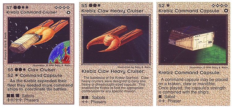 Need: 0    Want: 0    Have: -1    Will Trade: 0    In Storage: 0              S7 ‑ Krebiz Command Cruiser Combo (Combo)  Set: Pro8  Rarity: Pro8    Artist: Gary A. Kalin    