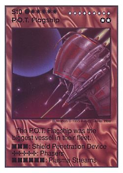 Need: 0    Want: 0    Have: 4    Will Trade: 2    In Storage: 1              S10 ‑ P.O.T. Flagship  Set: AT  Rarity: E1    Artist: Randy 'Tarkas' Hoar    