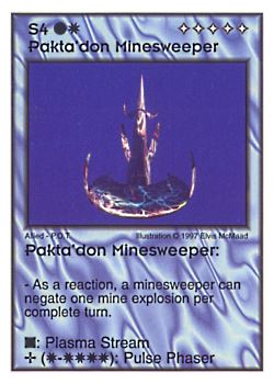 Need: 1    Want: 4    Have: 8    Will Trade: 0    In Storage: 0              S4 ‑ Pakta'don Minesweeper  Set: AF  Rarity: R1    Artist: Elvis McMaad    