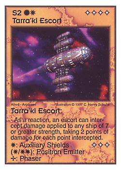 Need: 3    Want: 4    Have: 6    Will Trade: 0    In Storage: 0              S2 ‑ Tarra'ki Escort  Set: AF  Rarity: R1    Artist: C. Henry Schulte    