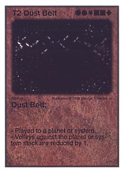 Need: 0    Want: 8    Have: 5    Will Trade: 0    In Storage: 0              T2 ‑ Dust Belt  Set: AF  Rarity: R3    Artist: George T. Henne Jr.    