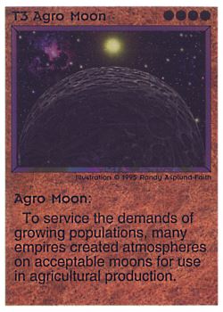 Need: 0    Want: 0    Have: 74    Will Trade: 66    In Storage: 49              T3 ‑ Agro Moon  Set: NE  Rarity: C1    Artist: Randy Asplund‑Faith    