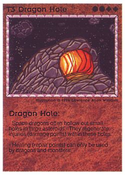 Need: 0    Want: 0    Have: 73 (+95)    Will Trade: 69    In Storage: 66              T3 ‑ Dragon Hole (Small Text)  Set: PE  Rarity: U1    Artist: Lawrence Allen Williams    