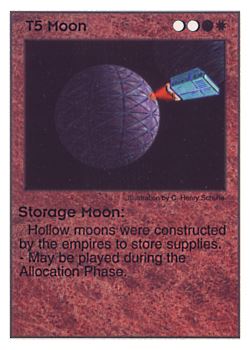 Need: 0    Want: 0    Have: 39    Will Trade: 31    In Storage: 26              T5 ‑ Moon ‑ Storage Moon  Set: Pir  Rarity: U1    Artist: C. Henry Schulte    