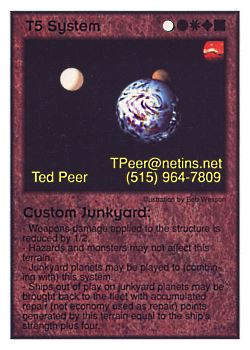 Need: 0    Want: 11    Have: 2    Will Trade: 0    In Storage: 0              T5 ‑ System ‑ Custom Junkyard  Set: Pro5  Rarity: Pro5    Artist: Sigmund Frye    