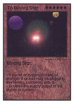 Need: 2    Want: 9    Have: 2    Will Trade: 0    In Storage: 0              T6 ‑ Binary Star  Set: AF  Rarity: R3    Artist: Rigel    