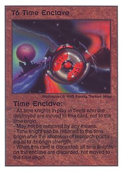 Need: 0    Want: 0    Have: 178    Will Trade: 172    In Storage: 50              T6 ‑ Time Enclave  Set: TG  Rarity: R2    Artist: Randy 'Tarkas' Hoar    