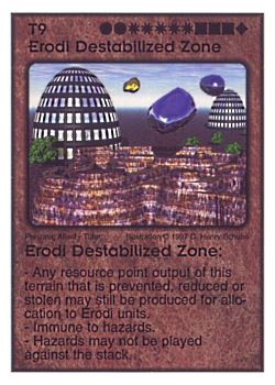 Need: 1    Want: 8    Have: 4    Will Trade: 0    In Storage: 0              T9 ‑ Erodi Destabilized Zone  Set: AF  Rarity: R2    Artist: C. Henry Schulte    